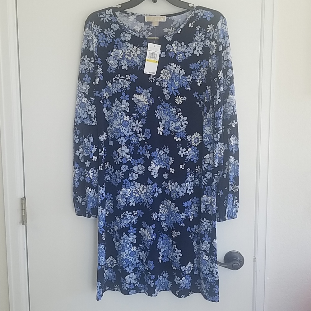 New Michael Kors Navy floral dress